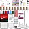 POOLIN EOC06 7.9in x 11in Embroidery Machine with Deluxe Accessory Kit - Red
